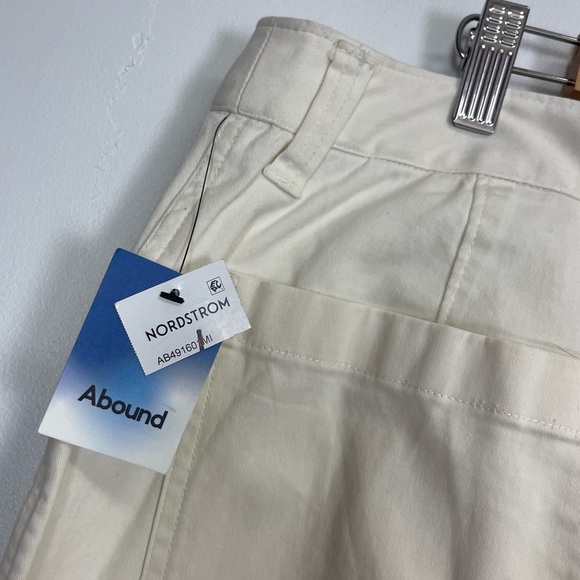 Abound Wide Leg Pants Womens 14 Cream Chinos Cotton Blend NWT - Picture 5 of 16